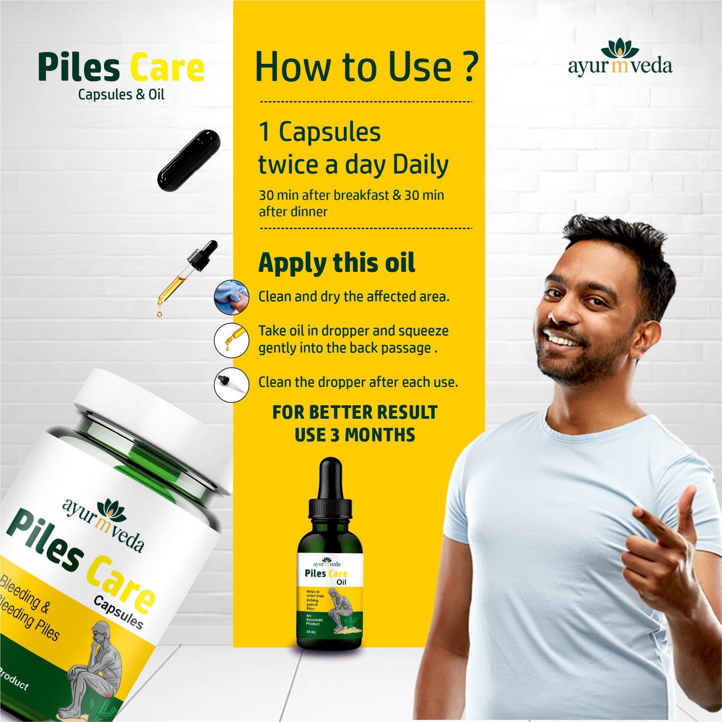 Piles Care Capsules Oil
